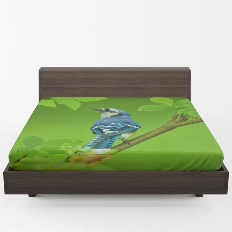 Blue Jay Leafy Perch Natural Harmony Fitted Sheet