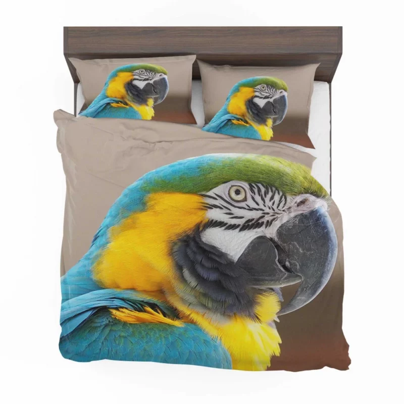 Blue-and-yellow Macaw Close-Up Elegance Bedding Set 1