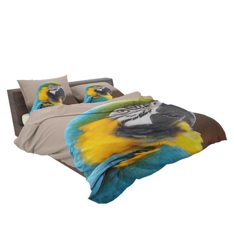 Blue-and-yellow Macaw Close-Up Elegance Bedding Set 2