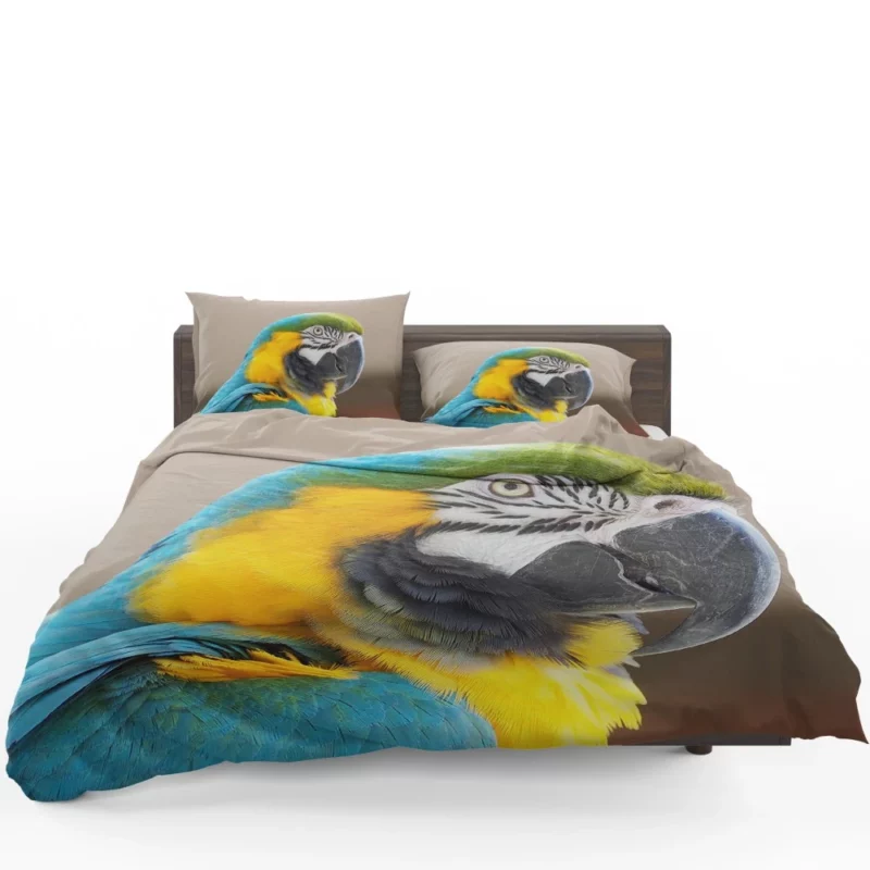 Blue-and-yellow Macaw Close-Up Elegance Bedding Set