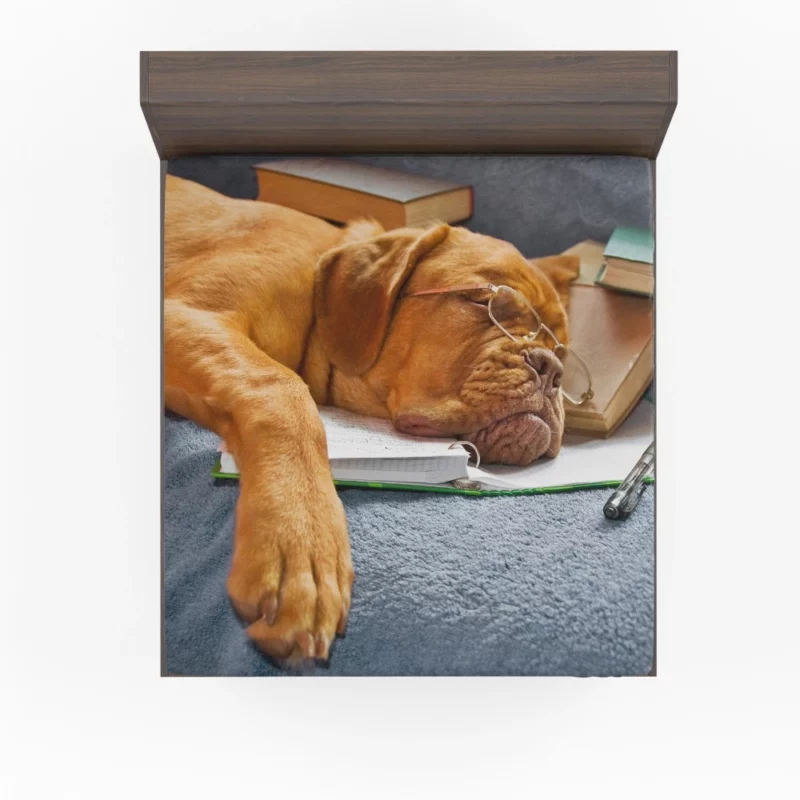 Bookworm Bordeaux Dogue de Bordeaux Fitted Sheet 1