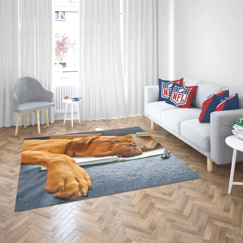 Bookworm Bordeaux Dogue de Bordeaux Rug 2