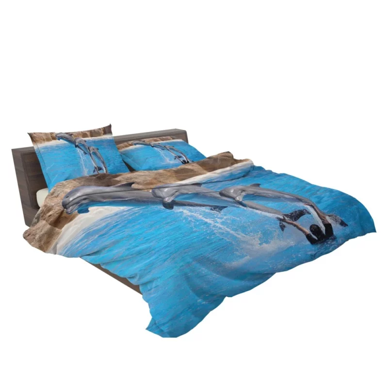 Bottlenose Dolphins Playful Dance Bedding Set 2