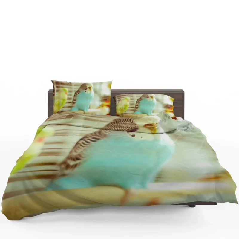 Budgerigar Colorful Charm Feathered Friend Bedding Set