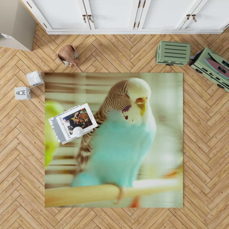 Budgerigar Colorful Charm Feathered Friend Rug