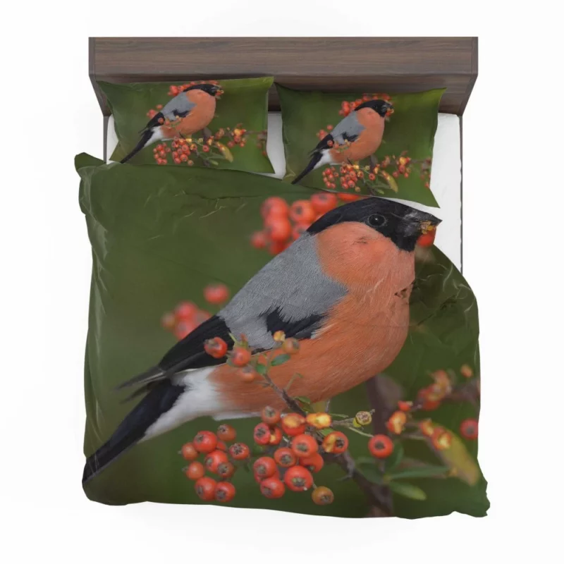 Bullfinch Berry Feast Colorful Delight Bedding Set 1