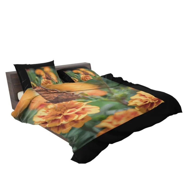 Butterfly Amidst Marigold Beauty Bedding Set 2