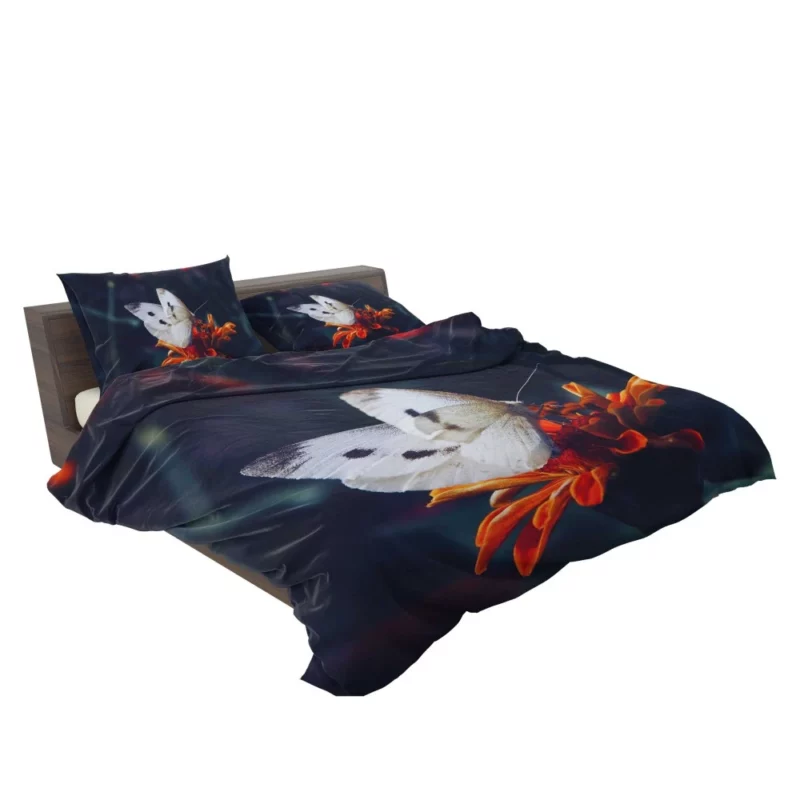 Butterfly Amidst Orange Blooms Natural Beauty Bedding Set 2