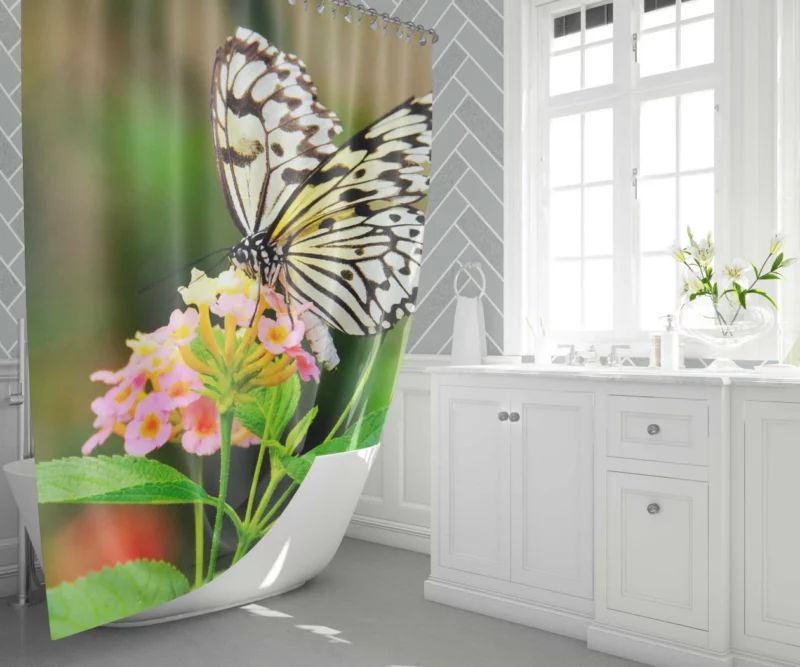 Butterfly Beauty Nature Elegance Shower Curtain 1