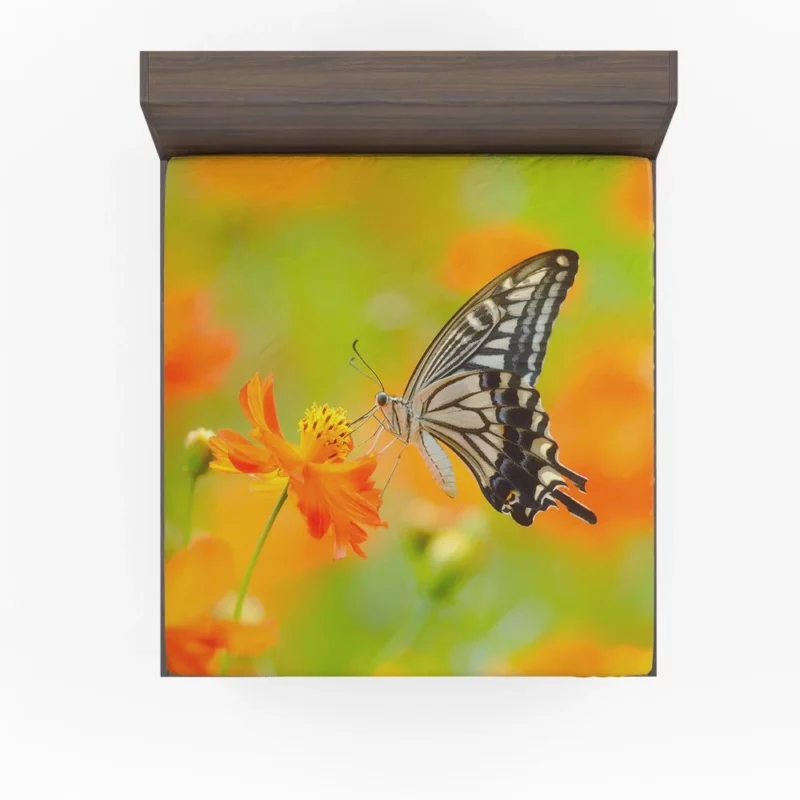 Butterfly Beauty Nature Grace Fitted Sheet 1