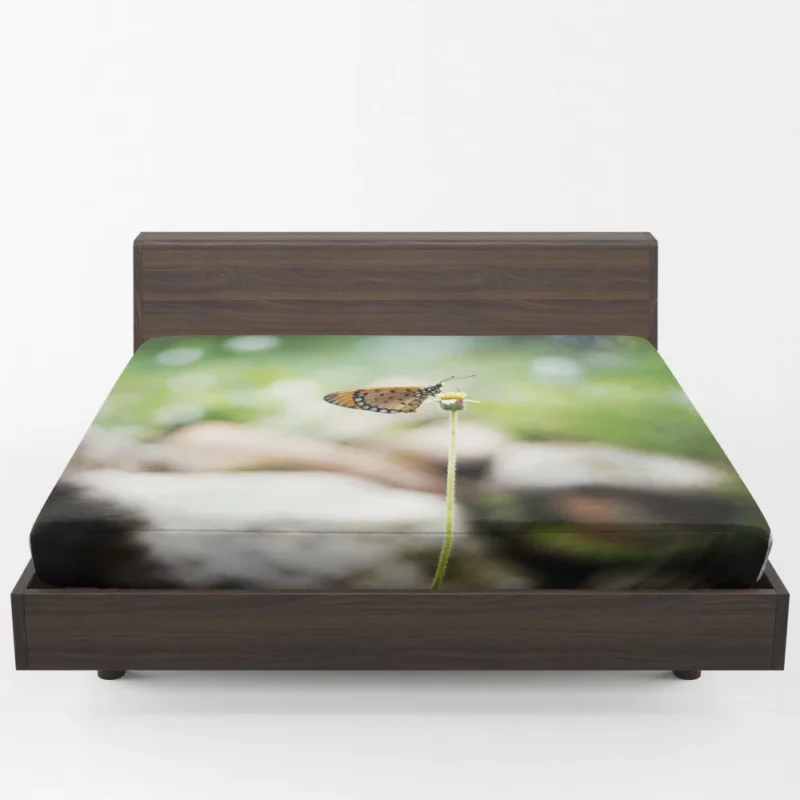 Butterfly Bokeh Beauty Insect Elegance Fitted Sheet