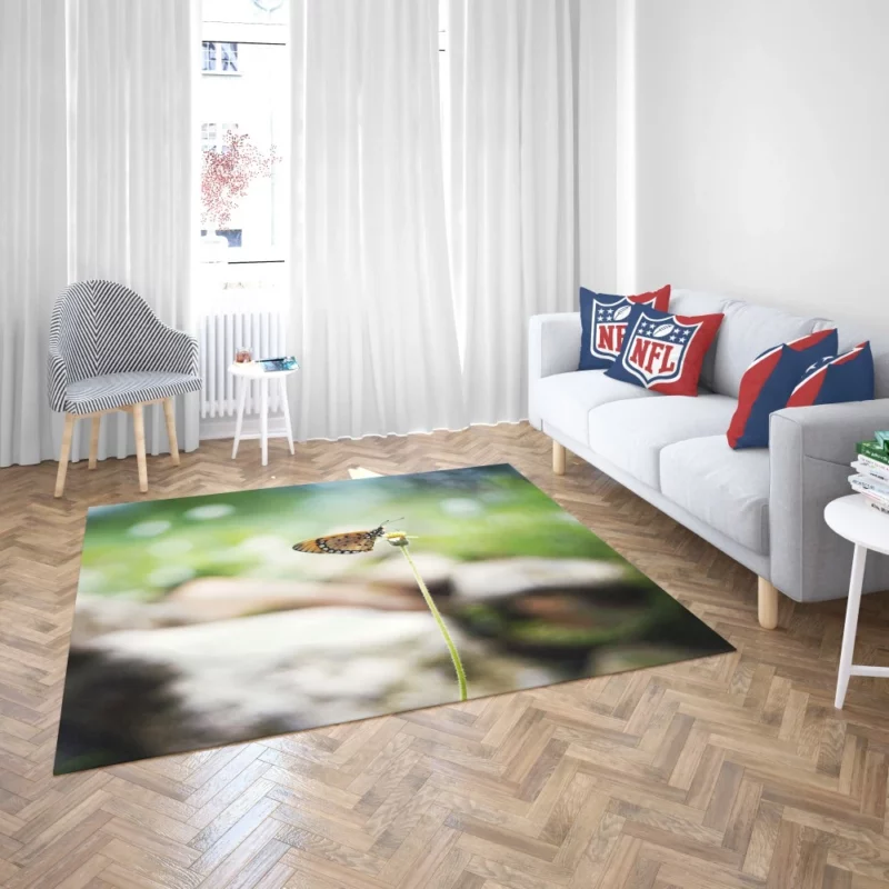 Butterfly Bokeh Beauty Insect Elegance Rug 2