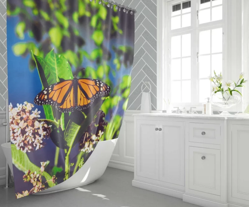 Butterfly Cute Shower Curtain 1