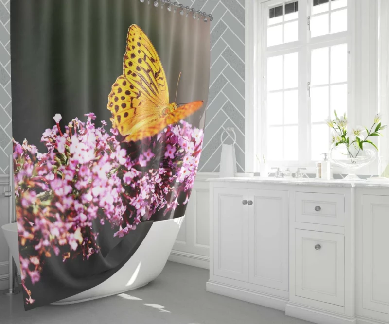 Butterfly Dance Ethereal Elegance Shower Curtain 1