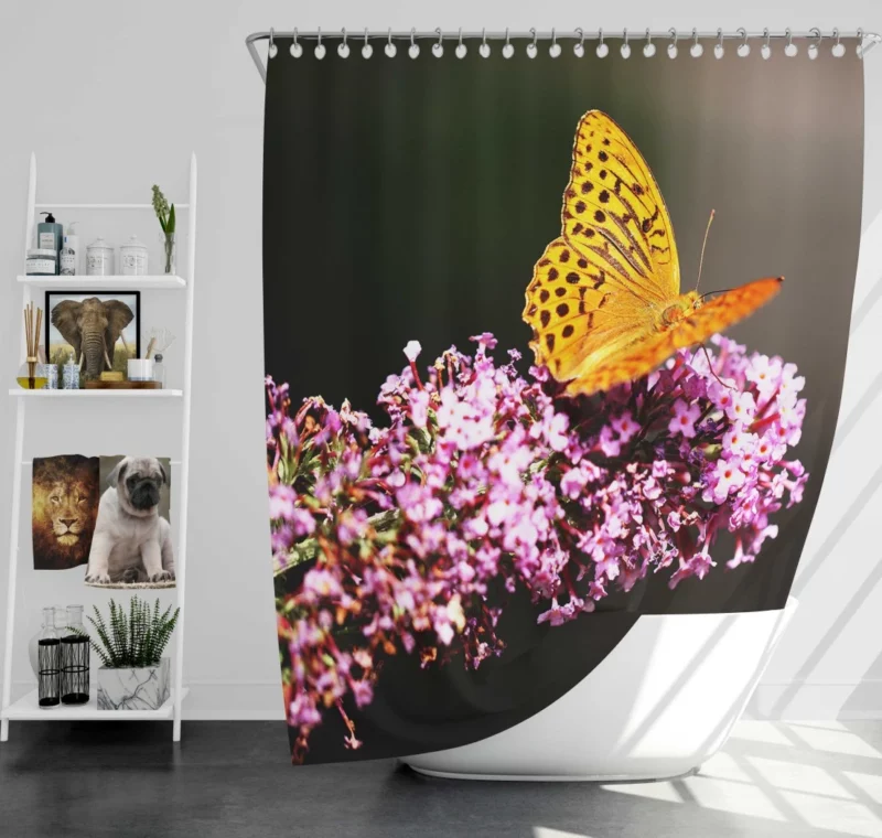 Butterfly Dance Ethereal Elegance Shower Curtain