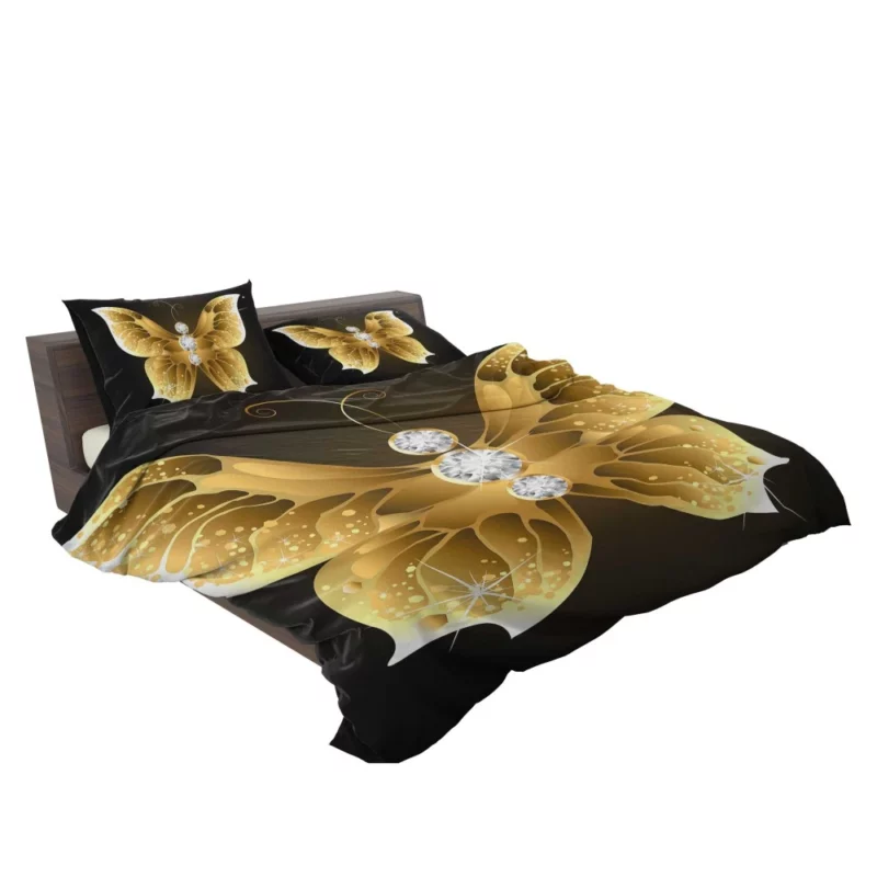 Butterfly Diamond Dance Nature Sparkle Bedding Set 2