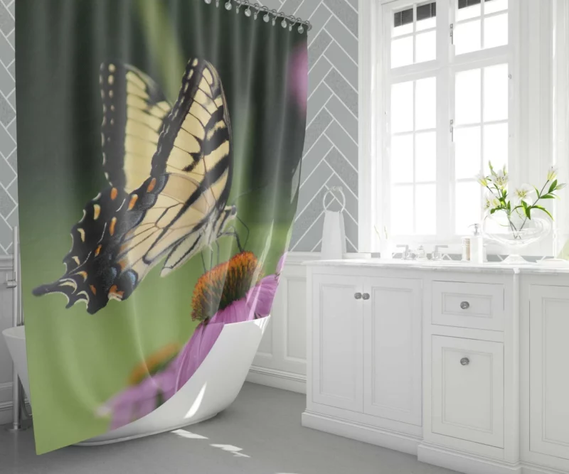 Butterfly Elegance Ethereal Beauty Shower Curtain 1