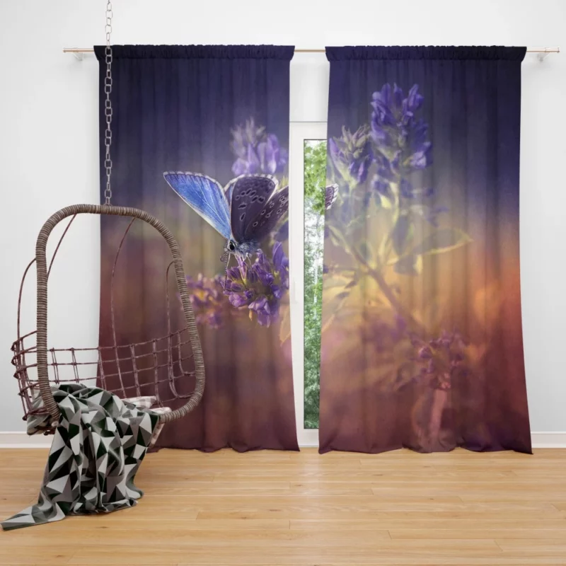 Butterfly Elegance Nature Artistry Curtain