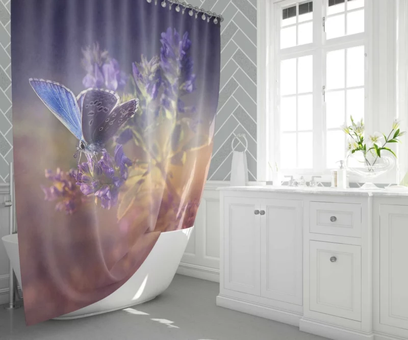 Butterfly Elegance Nature Artistry Shower Curtain 1