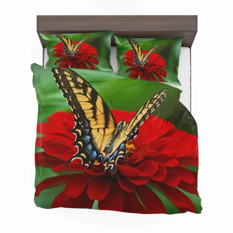 Butterfly Floral Dance Vibrant Elegance Bedding Set 1