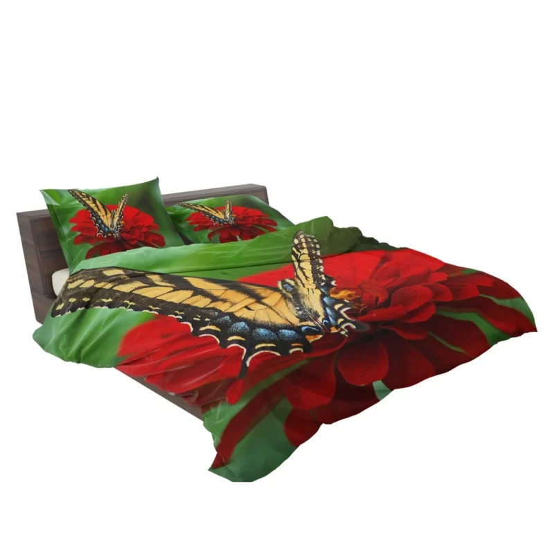 Butterfly Floral Dance Vibrant Elegance Bedding Set 2