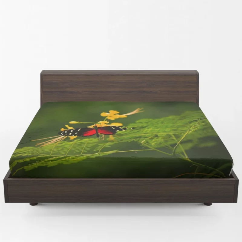 Butterfly Gentle Flight Nature Whimsy Fitted Sheet