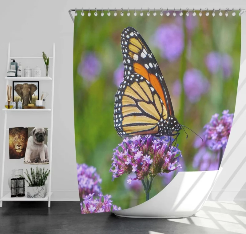 Butterfly Grace Nature Dance Shower Curtain