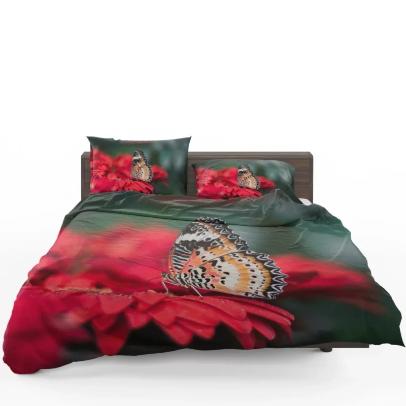 Butterfly Nectar Quest Floral Elegance Bedding Set