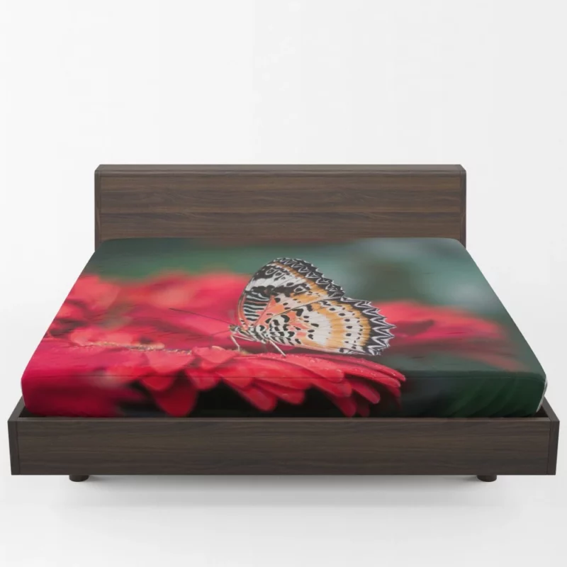 Butterfly Nectar Quest Floral Elegance Fitted Sheet