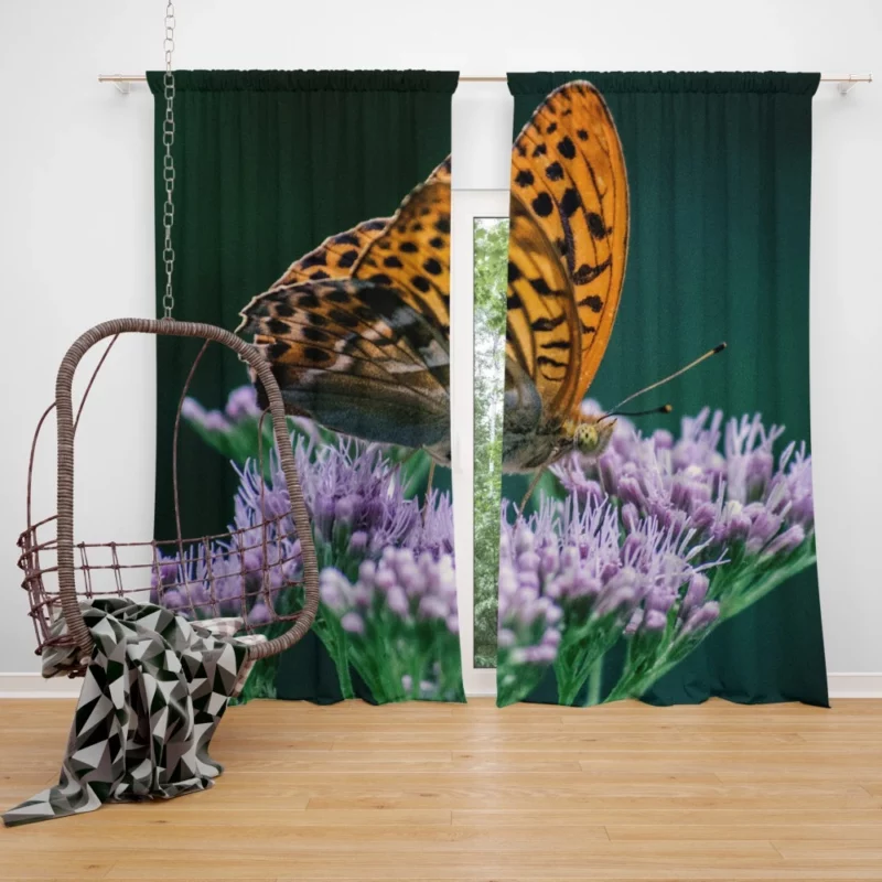 Butterfly and Blooms Curtain