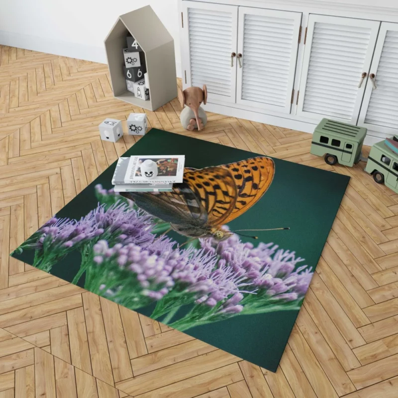 Butterfly and Blooms Rug 1