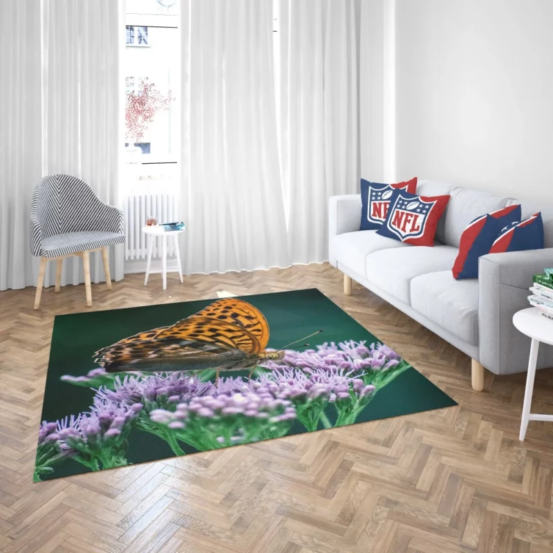 Butterfly and Blooms Rug 2