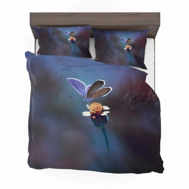 Butterfly and Yellow Flower Macro Delights Bedding Set 1