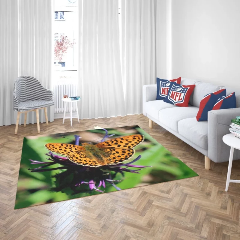 Butterfly on Blossom Delicate Elegance Rug 2