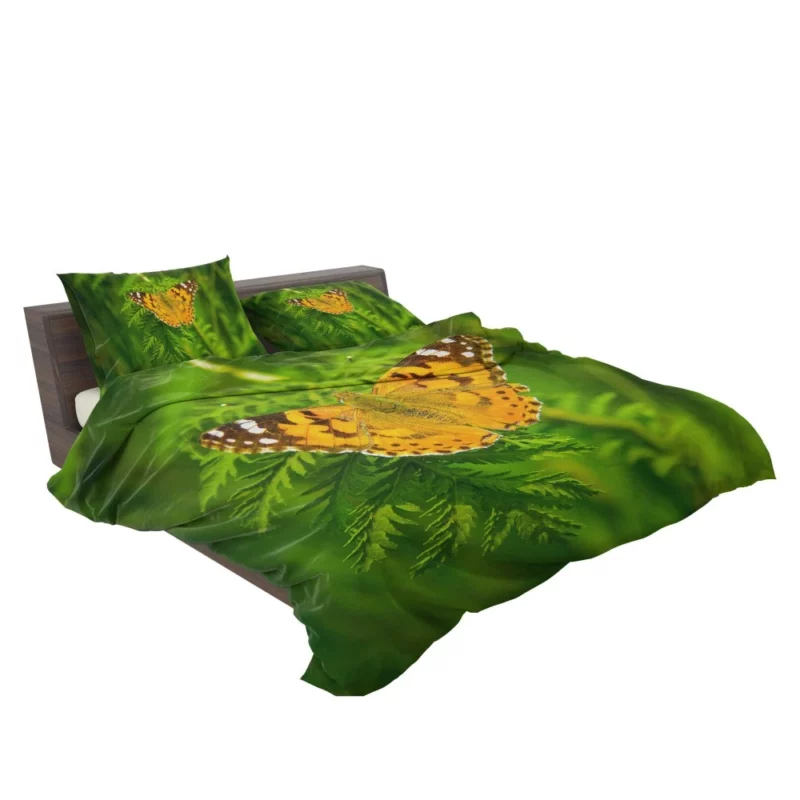 Butterfly on Green Leaf Natural Beauty Bedding Set 2