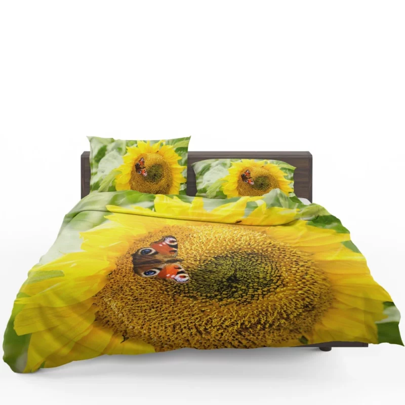 Butterfly on Sunflower Nature Delight Bedding Set