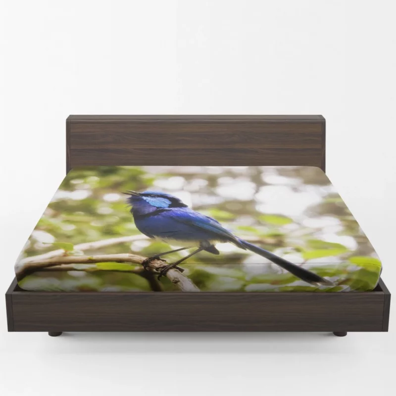 Cafe Poet Bird Enigmatic Aura Winged Inspiration Fitted Sheet