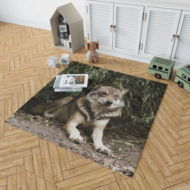 Canis Lupus Wolf Wilderness Spirit Rug 1