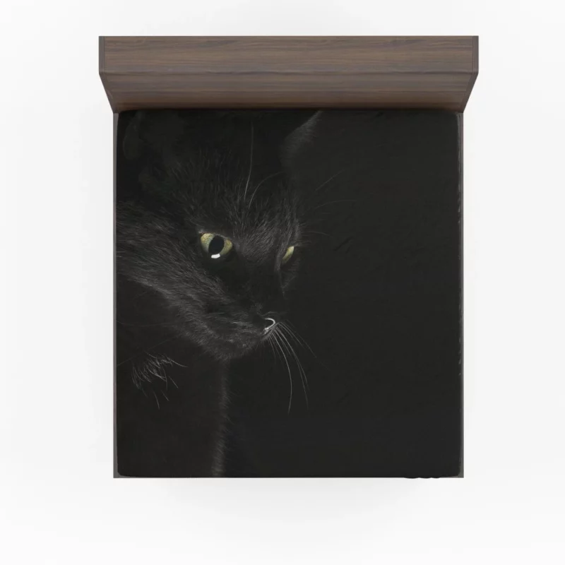 Captivating Cat Eye Feline Mystery Fitted Sheet 1