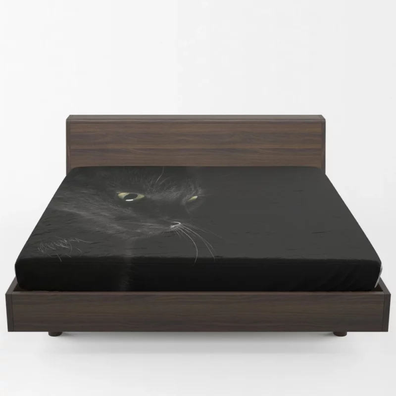 Captivating Cat Eye Feline Mystery Fitted Sheet