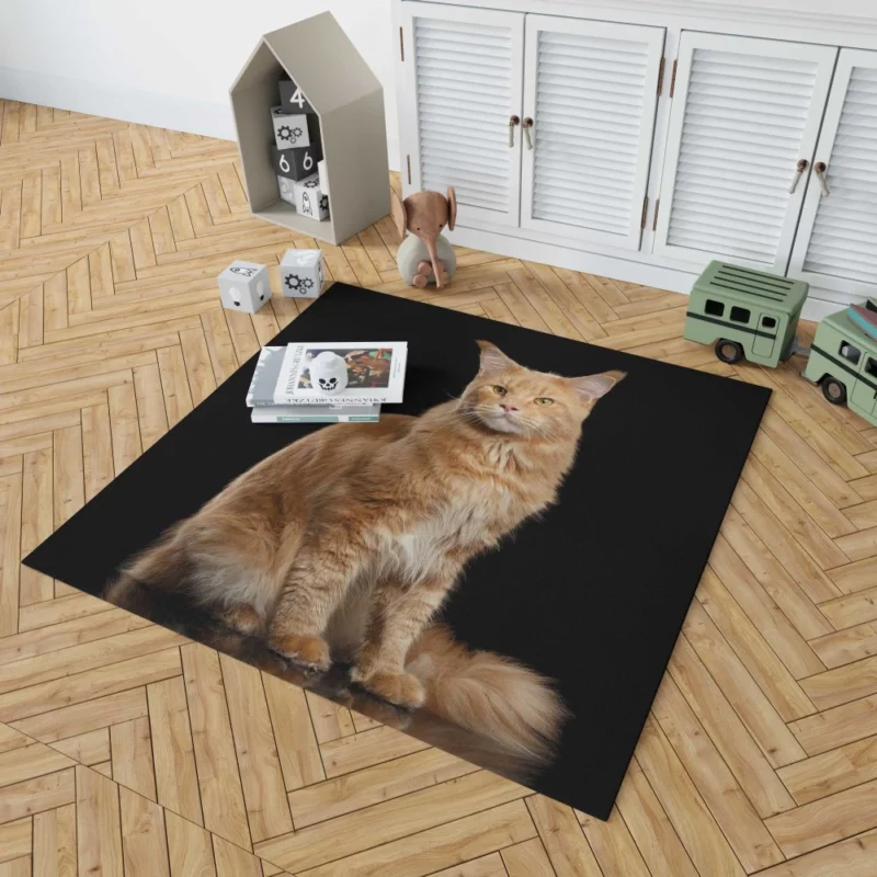 Captivating Cat Gaze Feline Enigma Rug 1