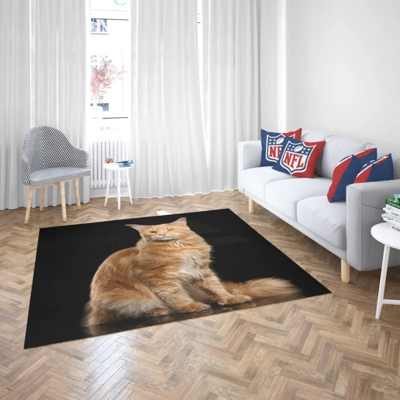 Captivating Cat Gaze Feline Enigma Rug 2