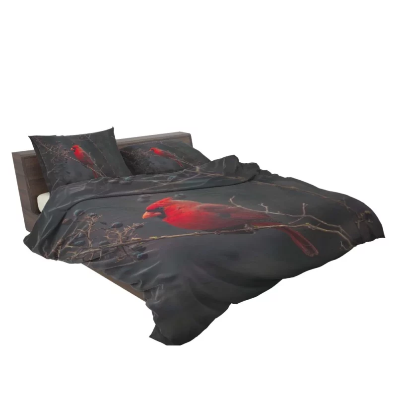 Cardinal Vibrant Plumage Red Beauty Bedding Set 2