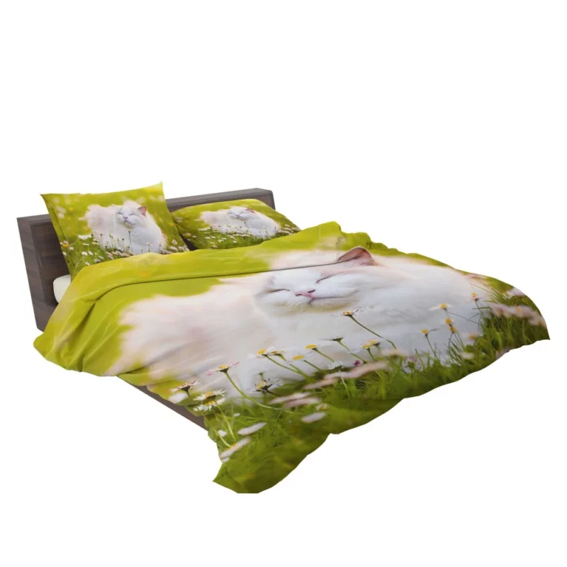 Cat Among Flowers Nature Curiosity Bedding Set 2