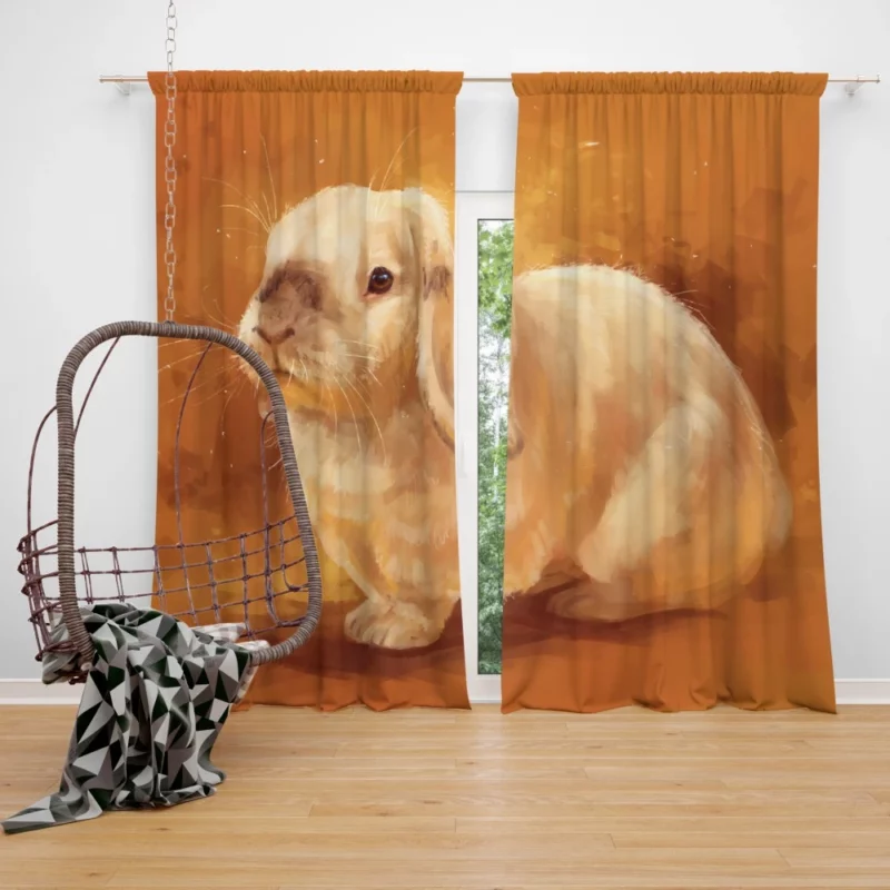 Cat & Dog Duo Unlikely Companionship Curtain