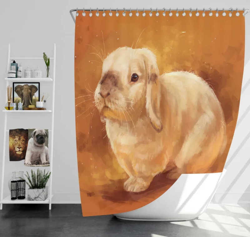 Cat & Dog Duo Unlikely Companionship Shower Curtain