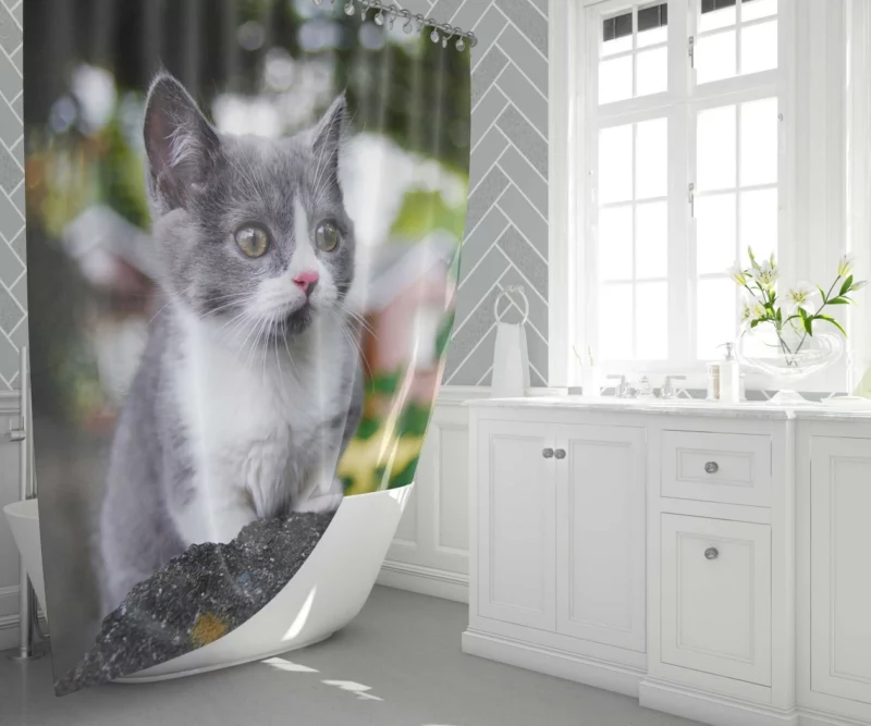 Cat Endangered Shower Curtain 1