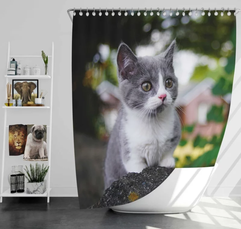 Cat Endangered Shower Curtain