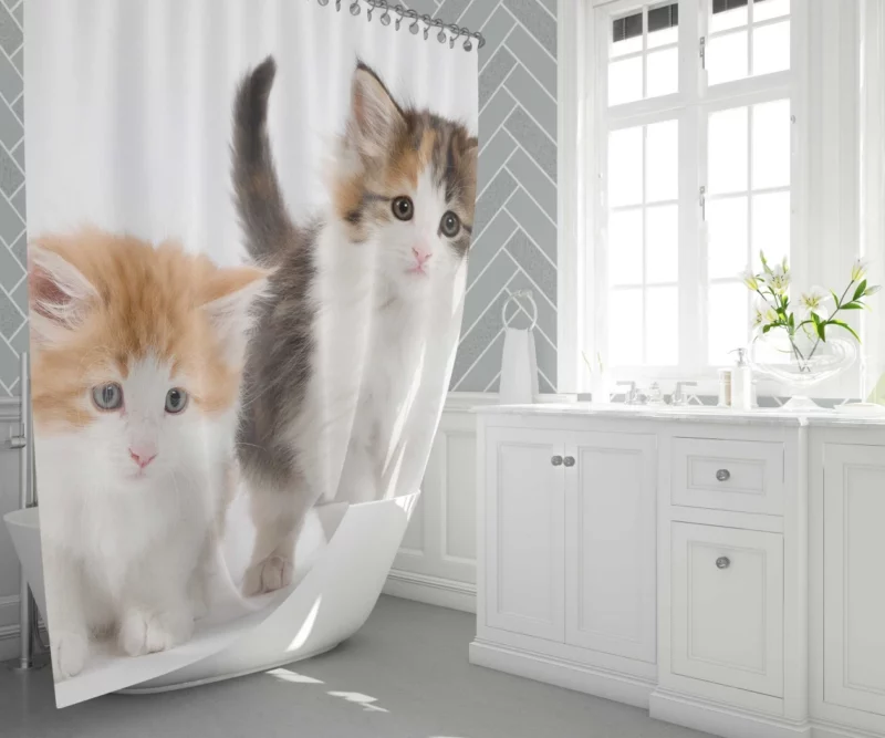 Cat Graceful Presence Feline Beauty Unveiled Shower Curtain 1