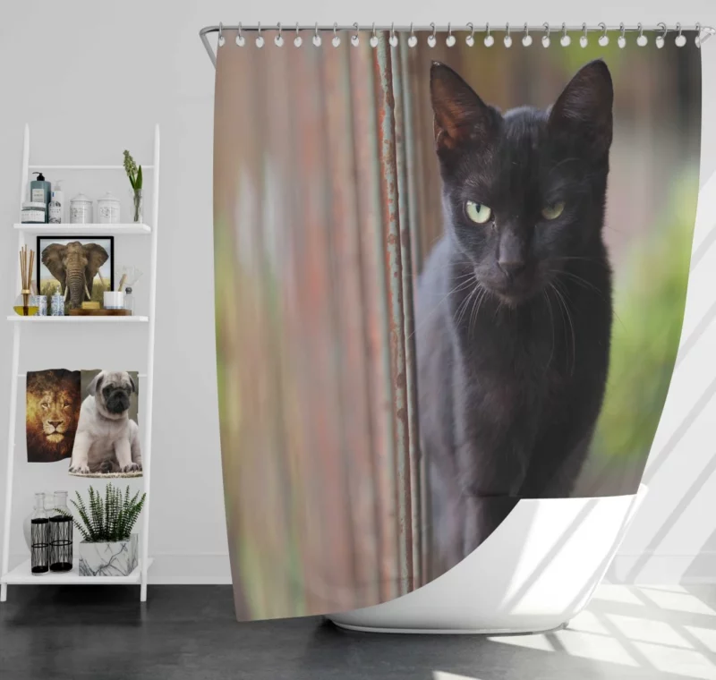 Cat Graceful Shower Curtain